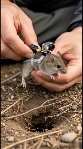 Scientists Put a Camera on a Mouse… Look What Happened! 🐭😱