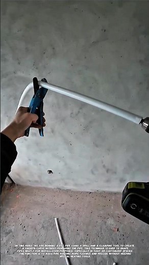Smart Trick Bending PVC Pipe Using a Drill for Perfect Curves.