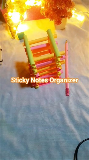 Cute Sticky Notes Organizer for Students | Easy DIY Stationery Craft#diy #trending #shorts