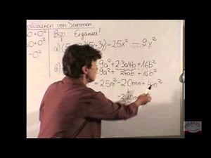 825 - Binomische Formeln - Beispiele 3