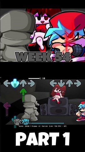 BF 3D VS BOYFRIEND (PART 1) (WEEK 54) (FNF MOD) #shorts