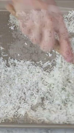 How to Toast Coconut #shorts