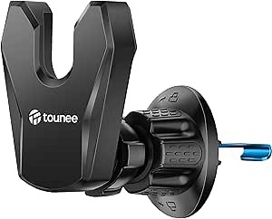 tounee Socket Grip Car Phone Mount, Grip Air Vent Car Phone Holder Compatible with iPhone, All Phones with Socket Grip (Black)