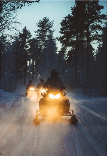 Get 10% OFF your next snowmobiling adventure! ❄️ Feel the thrill of the Arctic as you ride through snowy forests, frozen lakes, and pure Lapland wilderness — now with –10% off all snowmobile tours until 15 February! 🤩💨 👉 Choose your favourite snowmobile adventure and save –10%: ❄️ Snowmobile Safari into the Wilderness daily at 10:00, 13:00, 14:00 & 15:00 👨‍👩‍👧‍👦 Family Snowmobiling daily at 12:00 ❄️ Adventurer’s Snowmobile Safari (4h) on Mon, Wed & Fri at 10:00 🎅 Snowmobile Safari to San