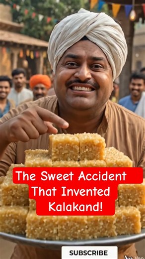 The Sweet Accident That Invented Kalakand! 🥛🍬 #kalakand #foodhistory #shorts