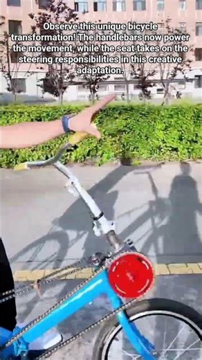 Handlebar Power, Seat Steering: A Clever Bicycle Modification.