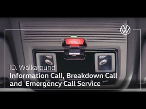 Volkswagen ID - SOS button Information, Breakdown and Emergency Call Service Help Video