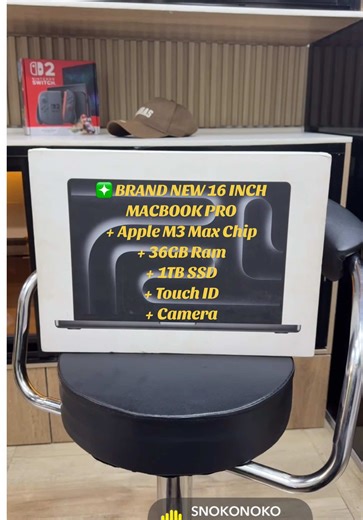 ❇️ If You’re a Video Editor or You use very powerful apps that Macbook Support this is the Best Laptop for you. ❇️ This laptop will comfortably get any job done with ease. ❇️ BRAND NEW 16 INCH MACBOOK PRO Apple M3 Max Chip 36GB Ram 1TB SSD Touch ID Camera Charger ✴️ # 4,000,000 ❇️ Kindly call or WhatsApp 07062130734 to Purchase or Send a DM ✴️ Warranty on all item ❇️ Nationwide Delivery 📦, Payment on delivery available within Lagos. ❇️ Address: No 16 Francis Oremeji Street, opposite UBA Bank, c