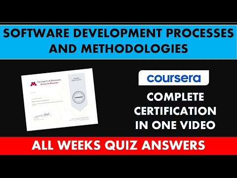 Software Development Processes and Methodologies | Coursera All Quiz Answers Graded Assignment SDLC