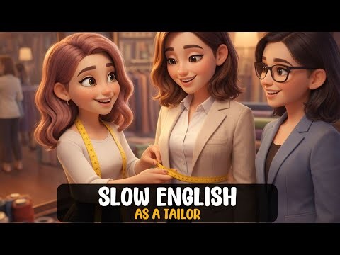 English Speaking Practice | Lucy becomes Tailor | Easy English | Slow English