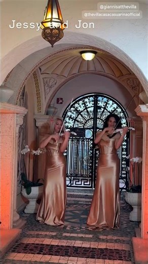 LED Violins - #miamiweddings #music #wedding #entertainment #versacemansion #violinist