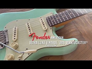 Fender: American Ultra Luxe Vintage '60s Stratocaster®. Sea Foam Green