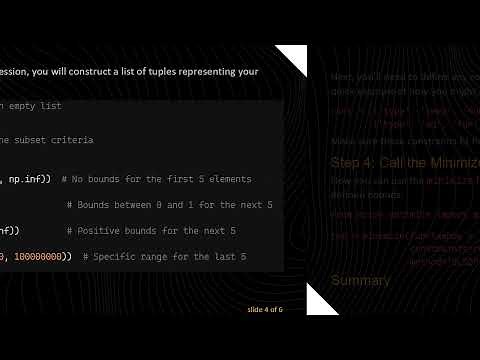 How to Set Different Bounds for Array Subsets in SciPy's Optimize Minimize Function