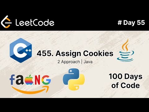 Assign Cookies | #leetcode problem 455 | #day55 of 100 Days of Code | DSA using Java | #viral