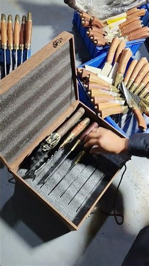 The Most Beautiful Damascus Knives in the World ✨