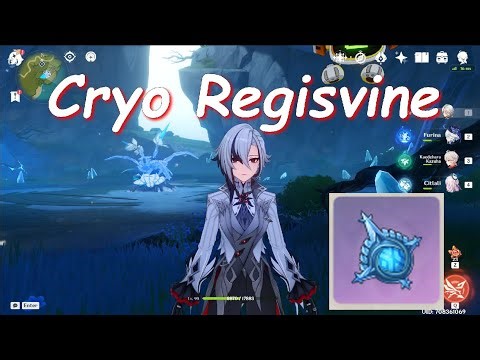 How to fight Cryo Regisvine w/Furina, Arlecchino, Kazuha and Bennet