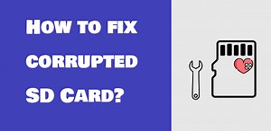 How to recover corrupted video files from sd card