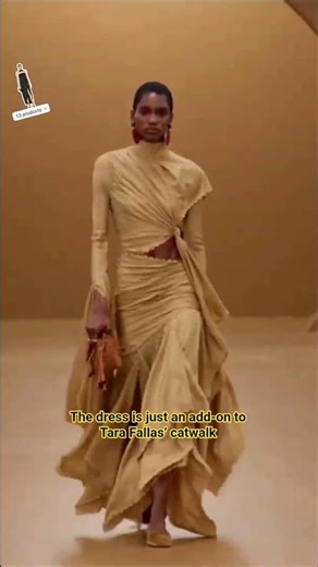 “The dress is just an add‑on to Tara Fallas’ catwalk—her walk for Zimmermann FW26 #zimmermann #tara