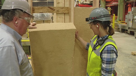 Maine-made wood fiber insulation is reviving the old Madison paper mill