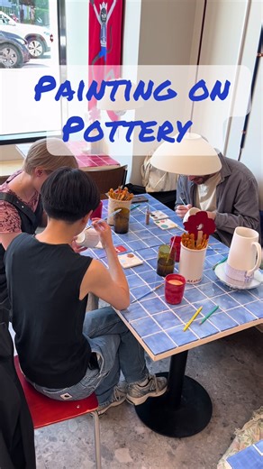 Today the collective went to @Creative Collective Oslo to paint on pottery because I got it for my birthday! Such a great gift💕💕 you get two hours to paint on the item you choose. I chose a mug, so I needed all the time. I really liked it, and I’m so exited to pick op the pottery when it’s done!! Have you ever painted on pottery? #creativecollection #pottery #paint #creative #create #cozyactivities #lifeinnorway #norway #norwegianlifestyle #oslonorway