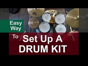 Easy Way To Set Up A Drum Kit (5 Minutes - Top View)