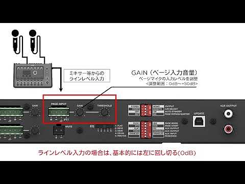 Bose IZAアンプを使用したページングマイクの接続と設定方法