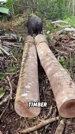 How Natural Water Power Moves Giant Logs Through the Mountains
