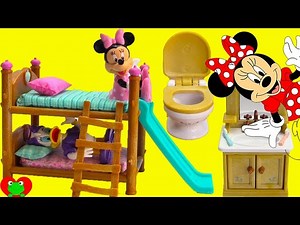 Minnie Mouse and Daisy Bedtime Routine and Bunk Beds - Videos For Kids