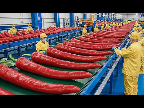 Inside the Modern Red Chili Factory: How Chili Powder Is Made in a Factory (FULL PROCESS)...