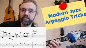Modern Jazz Arpeggio ideas 🎸 - Melodic interval structures https://www.youtube.com/watch?v=KD3M-fjFqJ8 It is very difficult to find a melodic way to use larger intervals. At the same time if you just stay with 2nds and 3rds the solo can become a little boring. In this lesson I will go over 3 ways that you can play an arpeggio that will help you get some large intervals into your lines and still sound like a logical melody. You can download a PDF and read the article on my blog via this link: ht