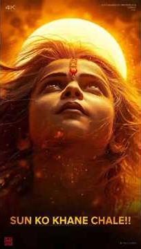 Hanuman Tried to Eat the Sun 😱🔥 | Real Power of Vayuputra #shorts #hanuman