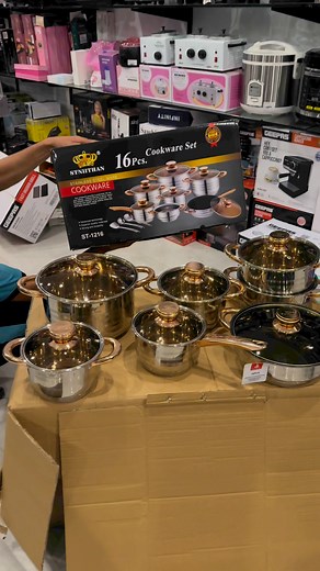 STNIITHAN Germany 16pcs Cookware Set #fyp #cooking #cookware | Warsak Imported Collection