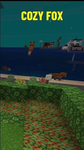 cozy fox in minecraft #minecraft #minecraftrelaxing