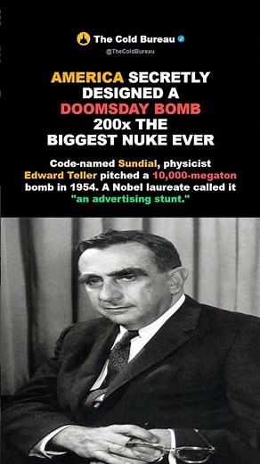 America Secretly Designed A Doomsday Bomb 200 Times Bigger Than Any Nuke Ever Built #shorts