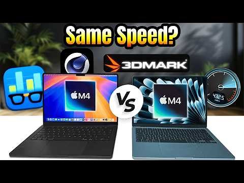 MacBook Air M4 Vs Pro M4 - Battery Life Test, Benchmark, Thermals & MORE!!