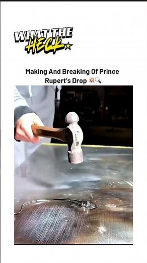 This glass drop explodes the moment you crack it 😳💥