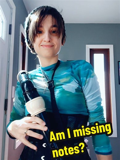 I'll be reading letter cords instead of music, so I have to memorize the letters to the fingerings when I'm used to music. #newchristian #musicpractice #recorder #baserecorder