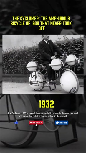 The Cyclomer: The Amphibious Bicycle of 1932 That Never Took Off