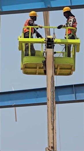 PEB erection work in progress in Mumbai