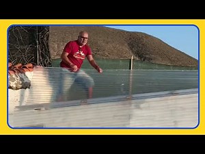 ⭕ Cómo poner TECHO de PLÁSTICO ((policarbonato)) en mi CABAÑA de madera