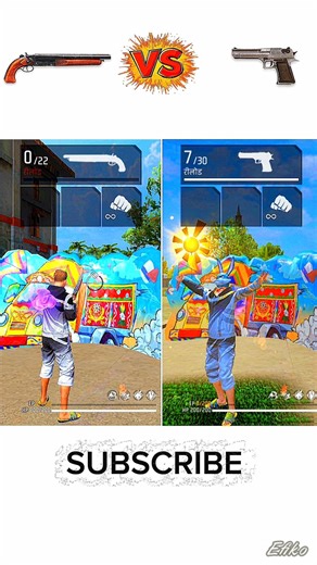 DESERT EAGLE Vs M1873 😱 // FREE FIRE GUN ABILITY TEST // WHICH ONE BEST#shortsfeed #freefire #foryou