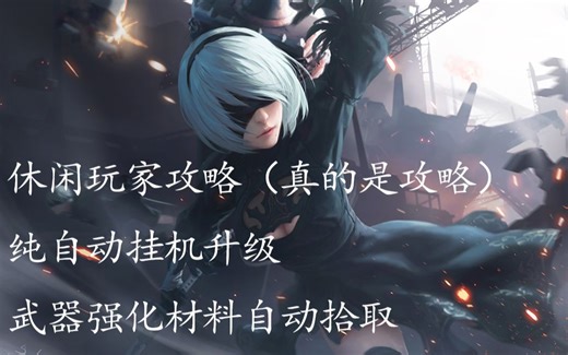 【攻略】尼尔纯自动挂机升级+武器稀有强化材料掉落自动拾取