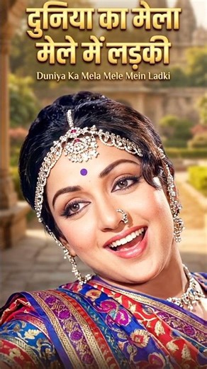 Duniya Ka Mela Mele Mein Ladki 🎡❤️ | Lata Mangeshkar | Raja Jani (1972) #shorts