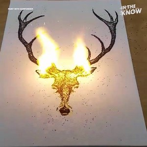 1M views · 8.9K reactions | Danny Shervin creates amazing pieces of art made from gunpowder. Credit: Paint With Gunpowder | In The Know Innovation | Facebook