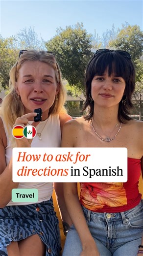 Learn Spanish with Babbel on Instagram: "Turn to this lesson for how to ask for directions in Spanish 🗣️ 🗺️ #LearnSpanish #SpanishDirections #AskingforDirections #SpanishforTravel #SpanishExpressions"