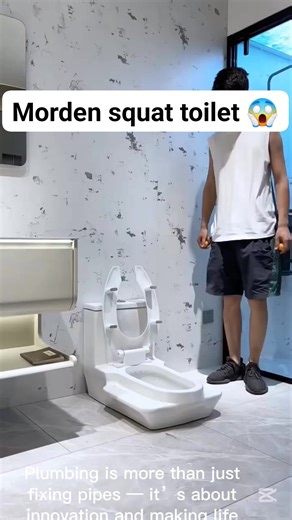 Smart squat toilet 💯 #toilet #plumbing #innovation | RB Plumbing Experts