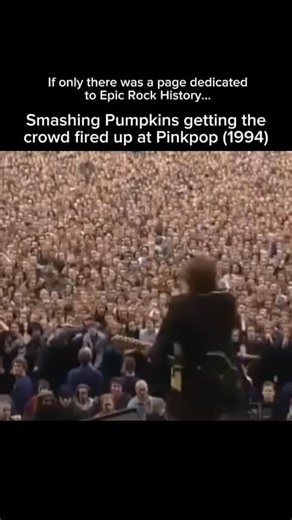 Most Iconic Music Moments on Instagram: "Follow (us) @epicrockhistory to discover the most iconic moments in live music history …. The Smashing Pumpkins’ performance at Pinkpop in 1994 is one of their most legendary live shows, showcasing the band at the peak of their *Siamese Dream* era. Billy Corgan’s raw energy, combined with the band’s powerful, grunge-infused sound, captivated the festival crowd. Highlights of the set include stunning performances of “Disarm” and “Today,” which perfectly ca