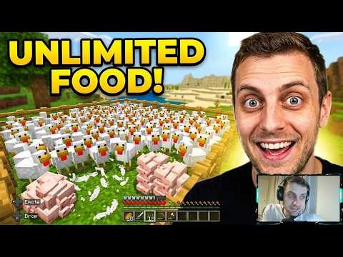 Unlimited Chickens!... And exploring! Minecraft survival!
