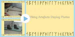 Viking Artefacts Display Photos PowerPoint