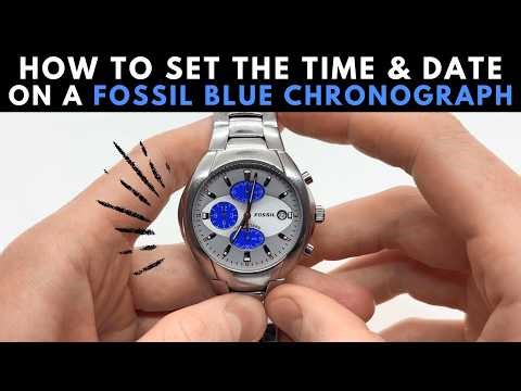 How to Set the Time & Date on a Fossil Blue Chronograph Watch